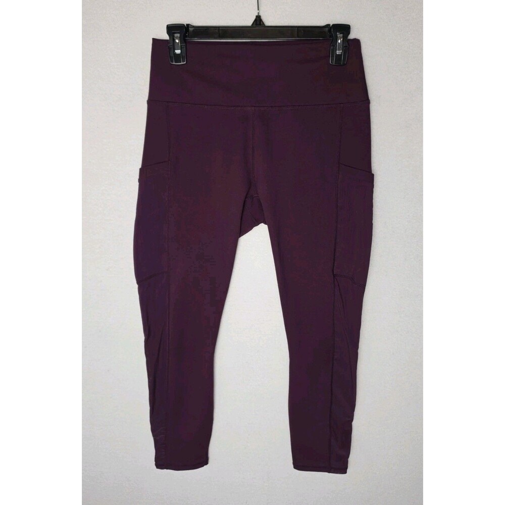 Powerhold By Fabletics Leggings Deep Plum Purple Womens Medium